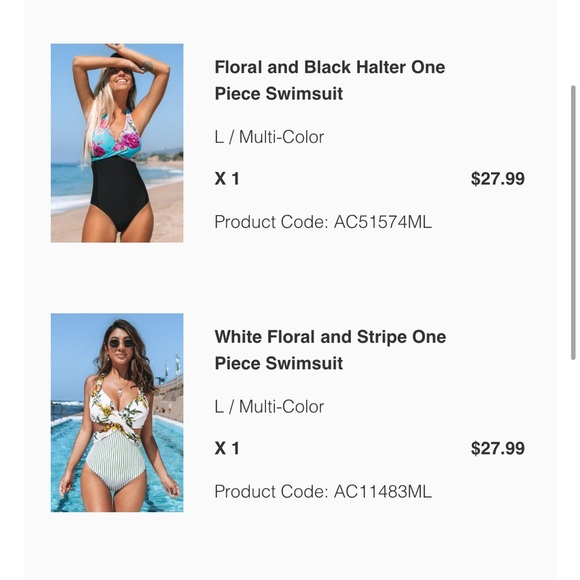 Pair of Cupshe One Piece Swimsuits (NWOT) - Picture 14 of 14